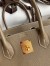 Hermes Birkin 25 Retourne Handmade Bag In Taupe Epsom Calfskin