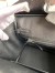 Hermes Birkin 25 Retourne Handmade Bag In Black Ostrich Leather