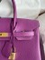 Hermes Birkin 30 Retourne Handmade Bag in Anemone Clemence Leather