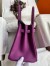 Hermes Birkin 30 Retourne Handmade Bag in Anemone Clemence Leather