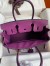 Hermes Birkin 30 Retourne Handmade Bag in Anemone Clemence Leather