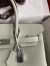 Hermes Birkin 30 Retourne Handmade Bag In Gris Neve Clemence Leather 