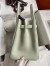 Hermes Birkin 30 Retourne Handmade Bag In Gris Neve Clemence Leather 
