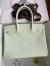 Hermes Birkin 30 Retourne Handmade Bag In Vert Fizz Epsom Calfskin 