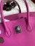 Hermes Birkin 35 Retourne Handmade Bag in Rose Magnolia Epsom Calfskin 