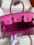 Hermes Birkin 35 Retourne Handmade Bag in Rose Magnolia Epsom Calfskin 