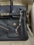 Hermes Birkin Rock 25 Handmade Bag in Black Volupto Leather
