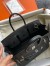 Hermes Birkin Rock 25 Handmade Bag in Black Volupto Leather