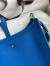 Hermes Evelyne Mini Handmade Bag in Blue Hydra Clemence Leather