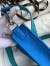 Hermes Evelyne Mini Handmade Bag in Blue Hydra Clemence Leather