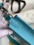 Hermes Evelyne Mini Handmade Bag in Blue du Nord Clemence Leather
