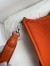 Hermes Evelyne Mini Handmade Bag in Orange Clemence Leather 