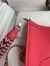 Hermes Evelyne Mini Handmade Bag in Rose Lipstick Clemence Leather