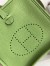 Hermes Evelyne Mini Handmade Bag in Vert Criquet Clemence Leather