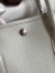 Hermes Garden Party 30 Handmade Bag in Pearl Grey Clemence Leather