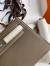 Hermes Kelly Mini II Sellier Bicolor Handmade Bag in Taupe and Craie Epsom Calfskin