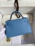 Hermes Kelly Mini II Sellier Handmade Bag In Blue Paradise Epsom Calfskin