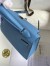 Hermes Kelly Mini II Sellier Handmade Bag In Blue Paradise Epsom Calfskin