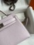 Hermes Kelly Mini II Sellier Handmade Bag in Mauve Pale Epsom Calfskin