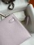 Hermes Kelly Mini II Sellier Handmade Bag in Mauve Pale Epsom Calfskin