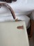 Hermes HSS Kelly Sellier 25 Bicolor Bag in Craie and Gold Epsom Calfskin