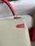 Hermes HSS Kelly Sellier 25 Bag in Craie and Rose Lipstick Epsom Calfskin