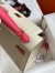 Hermes HSS Kelly Sellier 25 Bag in Craie and Rose Lipstick Epsom Calfskin