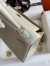 Hermes Kelly Retourne 25 Handmade Bag In Beton Clemence Leather