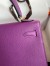 Hermes Kelly Sellier 25 Handmade Bag In Anemone Epsom Calfskin