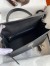 Hermes Kelly Sellier 28 Handmade Bag In Black Epsom Calfskin