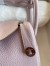 Hermes Mini Lindy Handmade Bag in Mauve Pale Clemence Leather