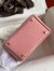 Hermes Mini Lindy Handmade Bag In Rose Sakura Ostrich Leather 