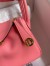 Hermes Mini Lindy Handmade Bag In Rose Lipstick Swift Leather