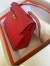 Hermes Kelly En Desordre 20 Handmade Bag in Red Epsom Calfskin