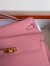 Hermes Kelly En Desordre 20 Handmade Bag in Rose Confetti Epsom Calfskin