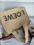 Loewe Small LOEWE Font Tote in Natural Raffia