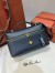 Loro Piana Extra Bag L27 in Navy Blue Calfskin