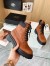 Prada Chelsea Boots in Cognac Leather and Re-Nylon