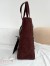 Valentino Nellcote Medium Shopping Bag in Chocolate Suede Calfskin