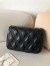 Valentino Quiltie 67 Meidum Shoulder Bag in Black Leather