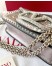 Valentino Small Loco Shoulder Silver Bag with Rhinestone Applique