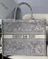 Dior Large Book Tote In Gray Toile de Jouy Reverse Embroidery