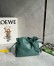 Loewe Mini Flamenco Clutch Bag in Vetiver Nappa Calfskin