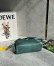Loewe Mini Flamenco Clutch Bag in Vetiver Nappa Calfskin