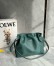 Loewe Flamenco Clutch Bag in Vetiver Nappa Calfskin