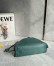 Loewe Flamenco Clutch Bag in Vetiver Nappa Calfskin