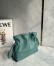 Loewe Flamenco Clutch Bag in Vetiver Nappa Calfskin