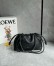 Loewe Medium Flamenco Purse in Black Deerskin 