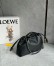 Loewe Medium Flamenco Purse in Black Deerskin 