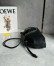 Loewe Medium Flamenco Purse in Black Deerskin 